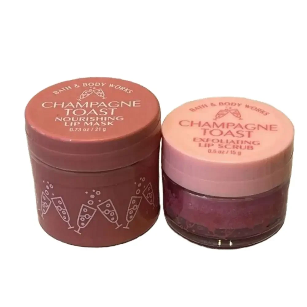 Bundle Bath&Body Works Champagne Toast Nourishing Lip Mask&Exfoliating Lip Scrub